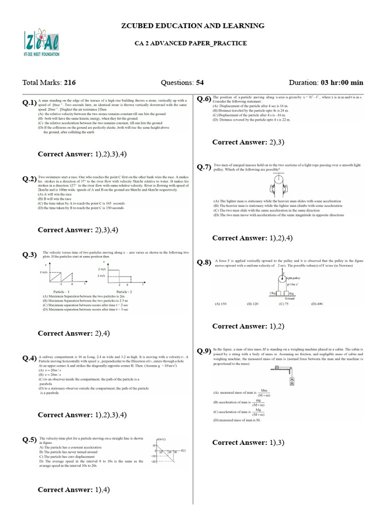 CA 2 Advanced Paper - Practice | PDF
