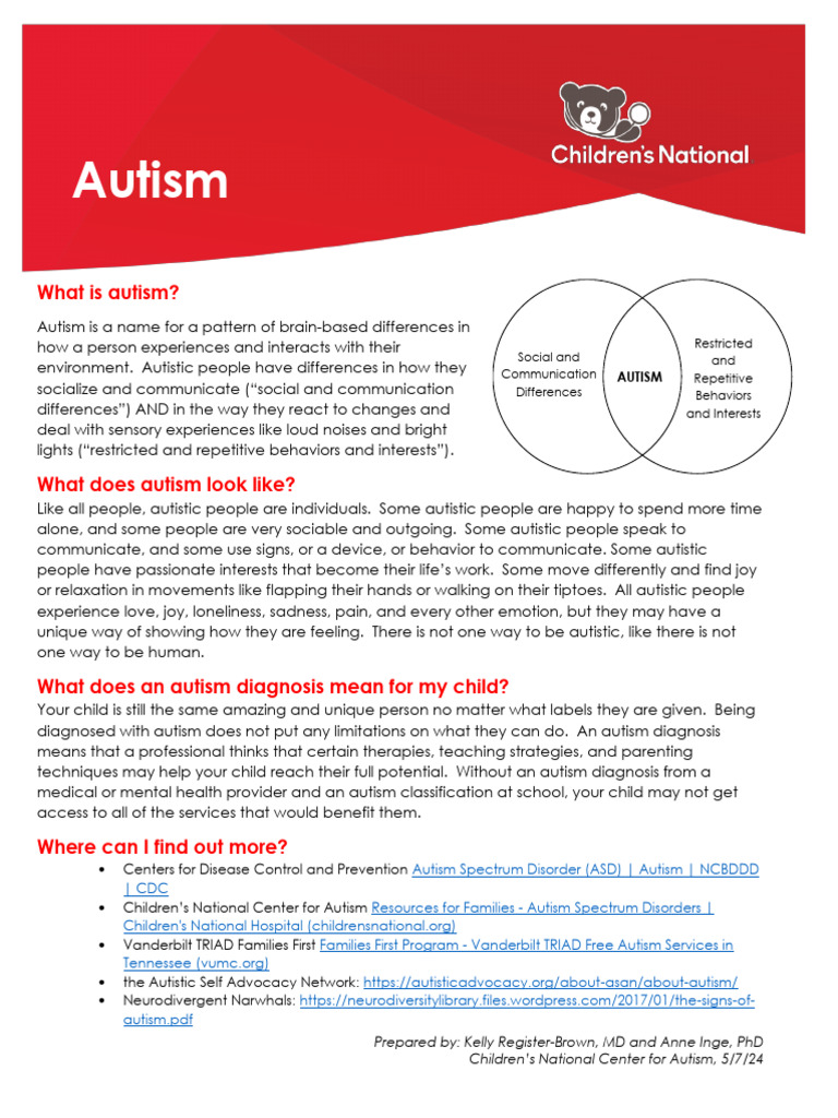 Understanding Autism: Key Insights | PDF | Autism | Psychological Concepts
