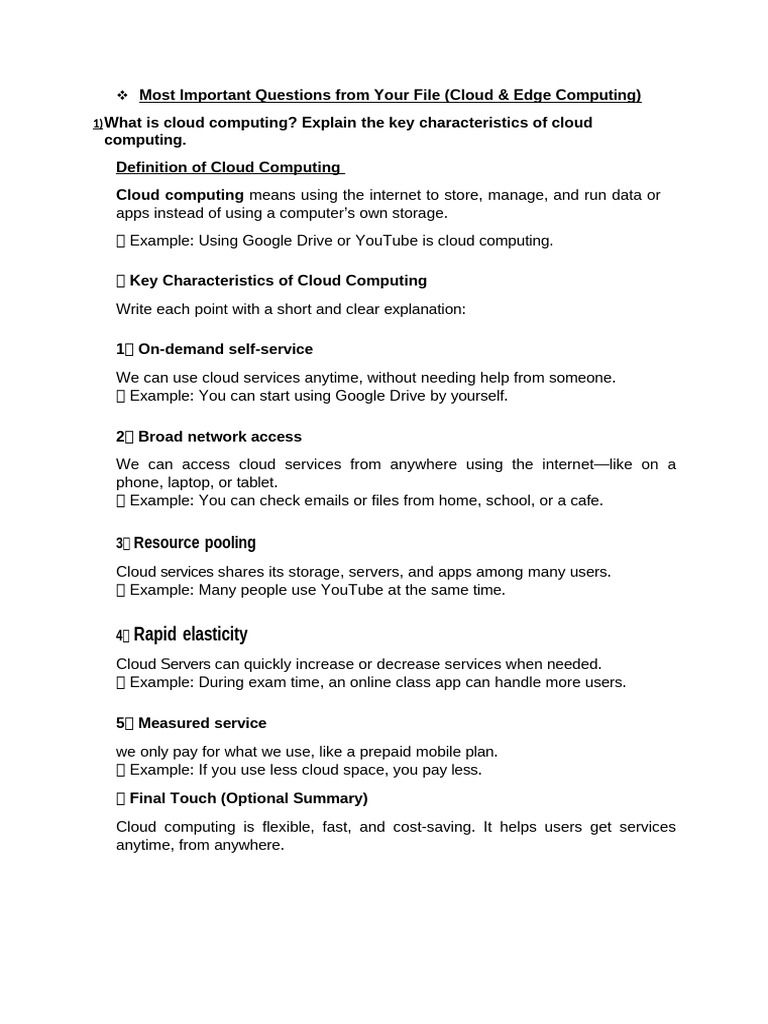 Key Concepts of Cloud Computing Explained | PDF | Virtual Machine ...