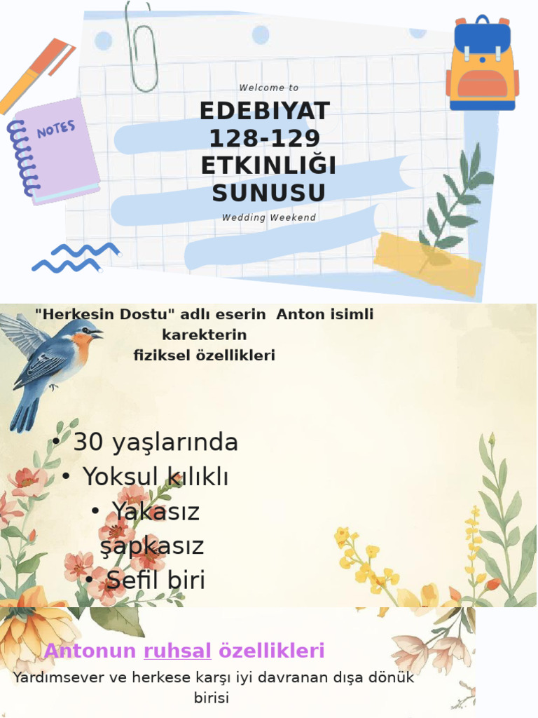 Edebiyat 128-129 Etkinliği Sunusu - 20251217 - 194041 - 0000 | PDF