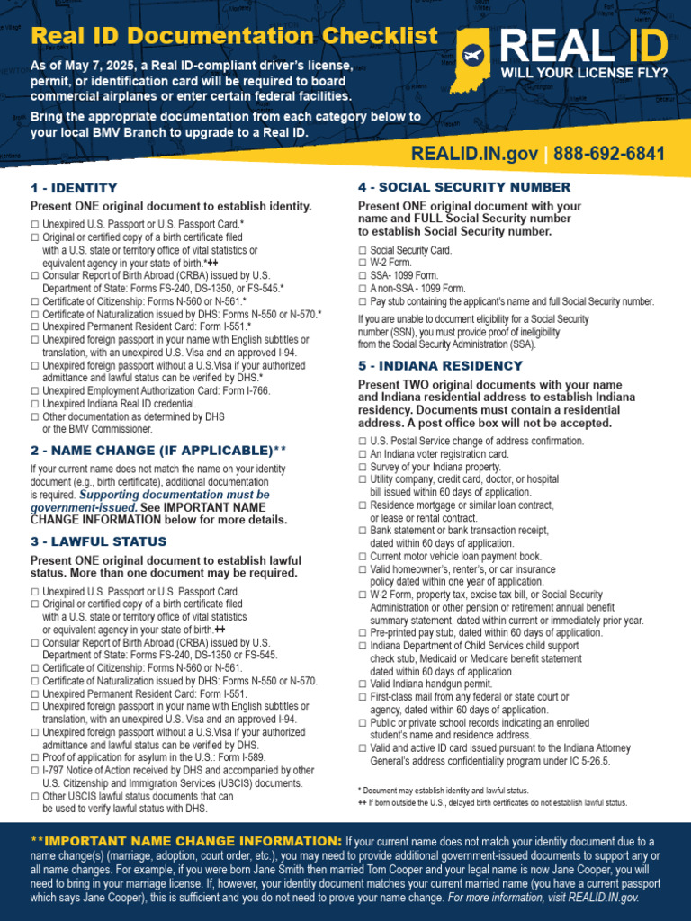 Real ID Documentation Requirements Guide | PDF | Citizenship | Government
