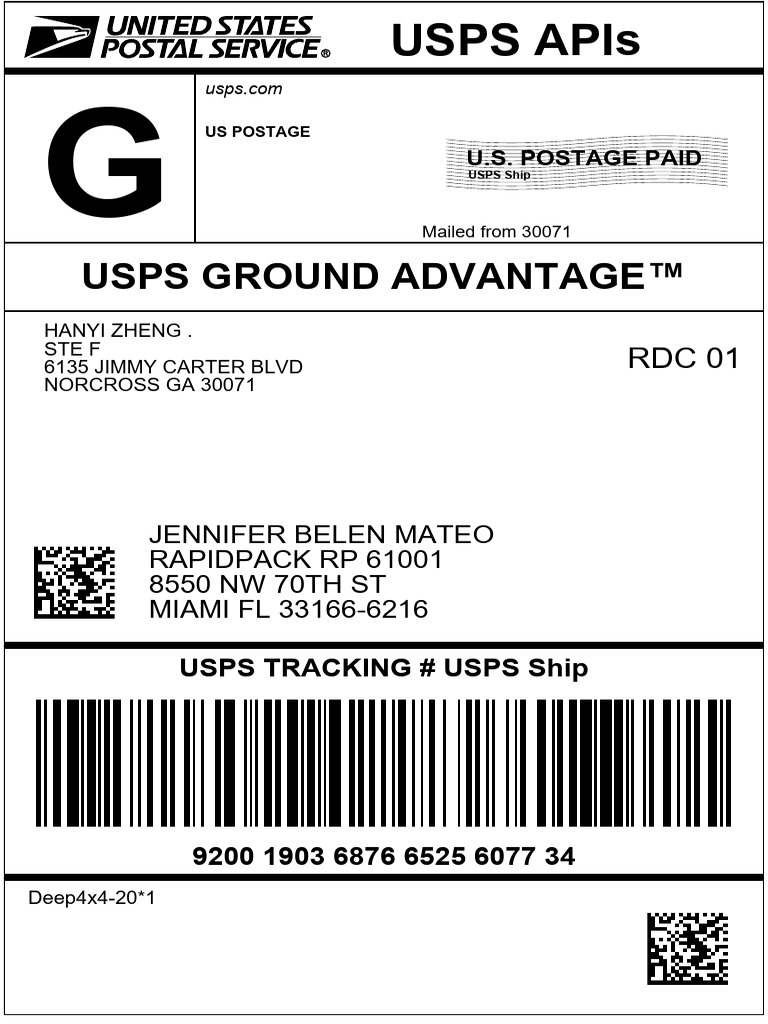 USPS Shipping Order Details and Tracking | PDF | United States Postal ...