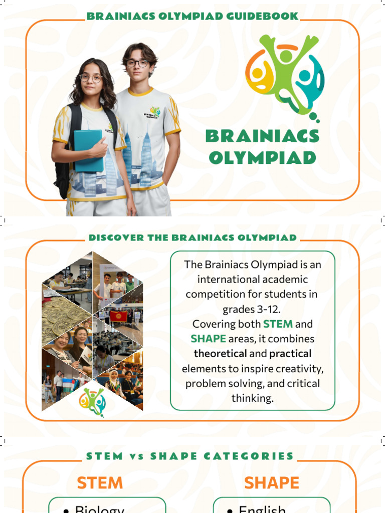 Brainiacs Olympiad 2026 Guide | PDF | Science | Science, Technology ...
