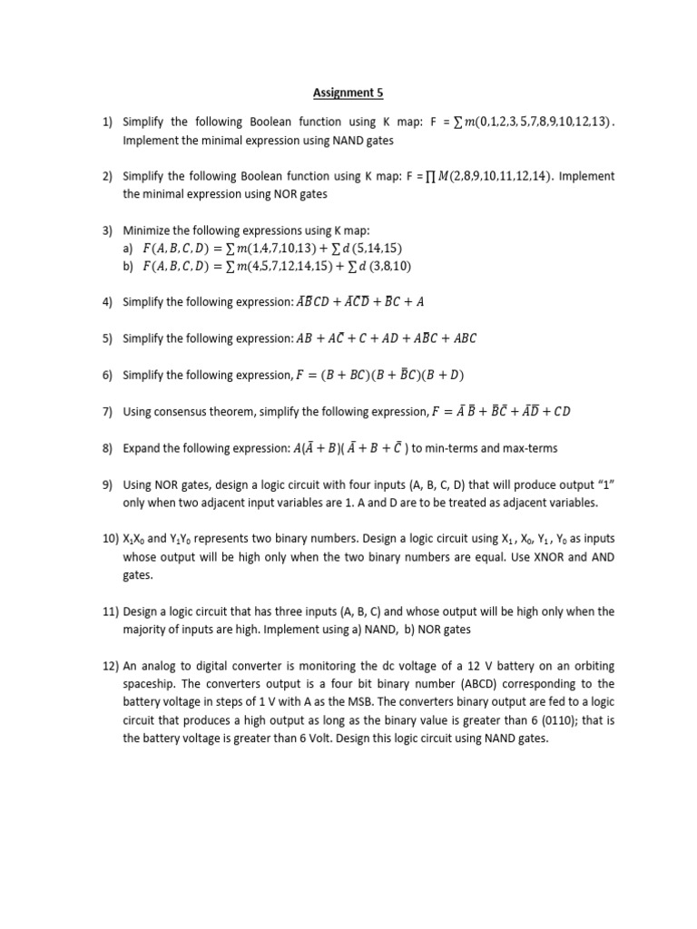 Assignment 5 | PDF