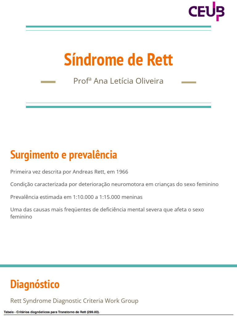 SÍNDROME Rett | PDF
