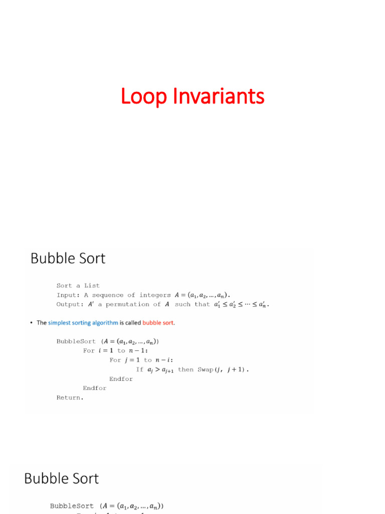 Loop Invariant | PDF