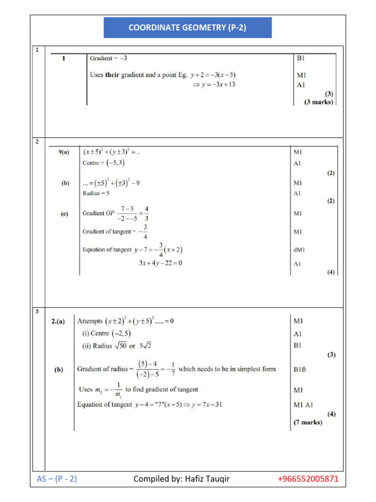 Coordinate Geometry Concepts P-2 | PDF