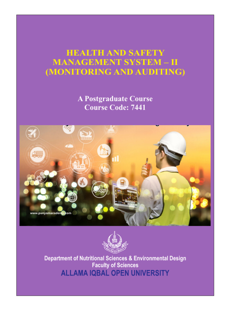 Health & Safety Management II Guide | PDF | Safety | Occupational ...