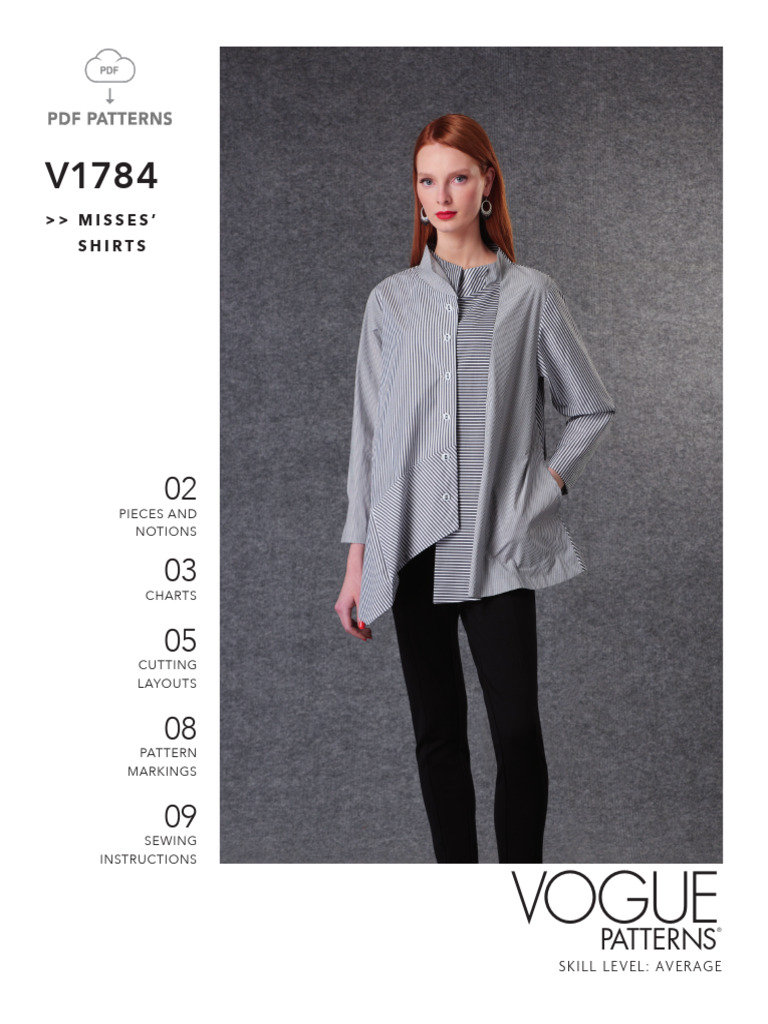 V1784 Ins | PDF | Seam (Sewing) | Sewing