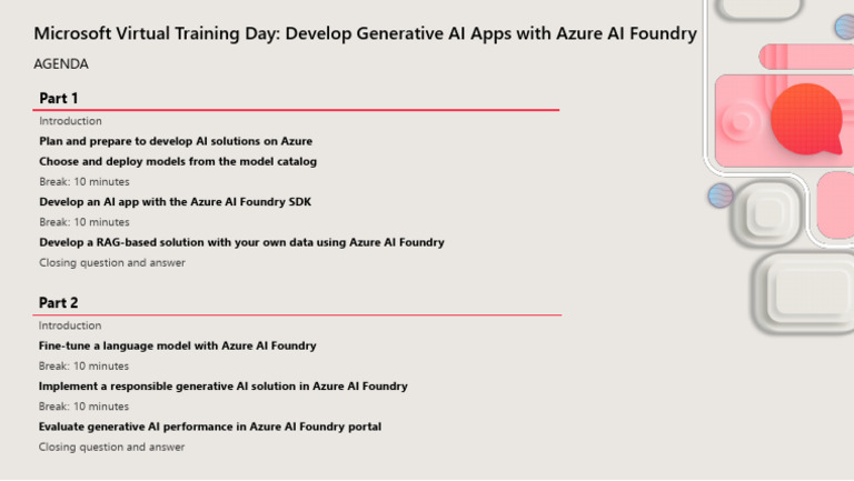 Develop AI Apps with Azure Foundry | PDF