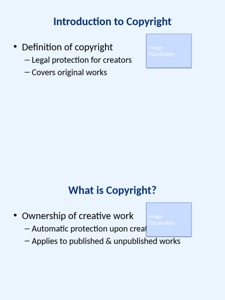 Copyright With Theme and Images Placeholder | PDF