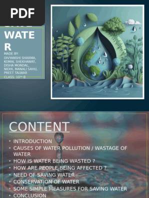 What Is The Conclusion Of Water Conservation