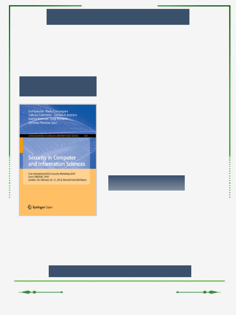 Security in Computer and Information Sciences Erol Gelenbe eBook full ...