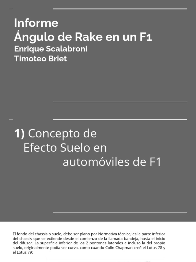 Rake F1 | PDF | Formula Uno | Coche