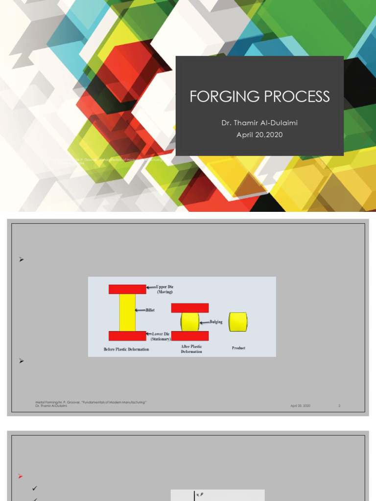 Overview of Forging Processes | PDF | Forging | Friction