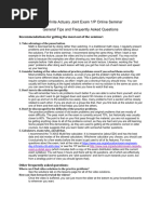 ILA 101 Exam Overview and Resources | PDF | Actuary