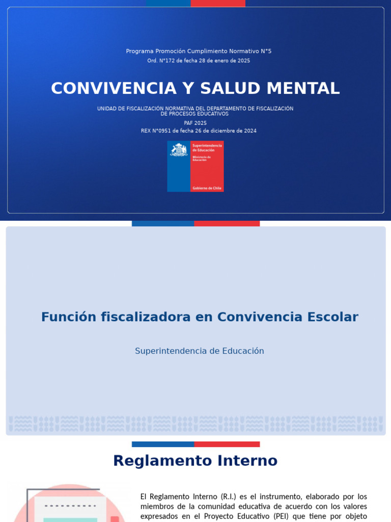 Convivencia Escolar y Salud Mental 2025 | PDF | Salud mental | Autismo