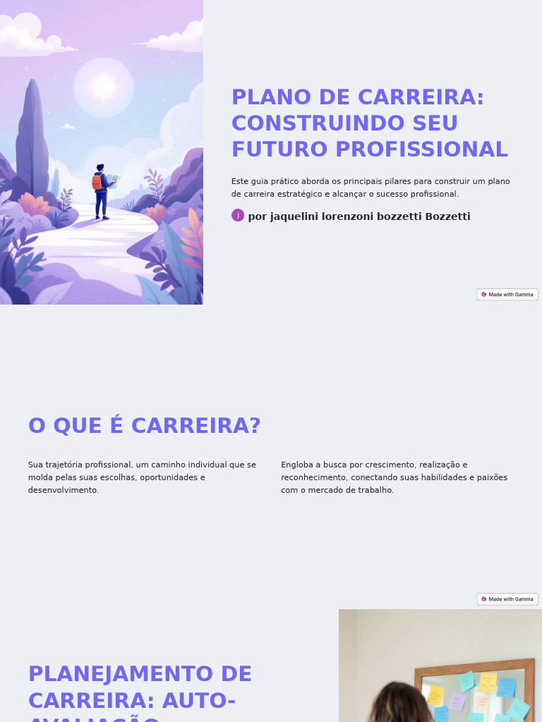 Plano de Carreira Construindo Seu Futuro Profissional | PDF