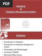 Database & Database Management System: Group 10 Kritika Rau Sneha Chandan Rishi Bhatia Anan Banka