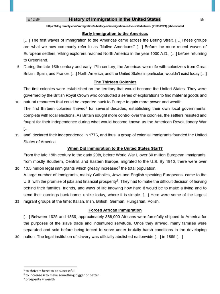 History of U.S. Immigration Trends | PDF | Deferred Action For ...