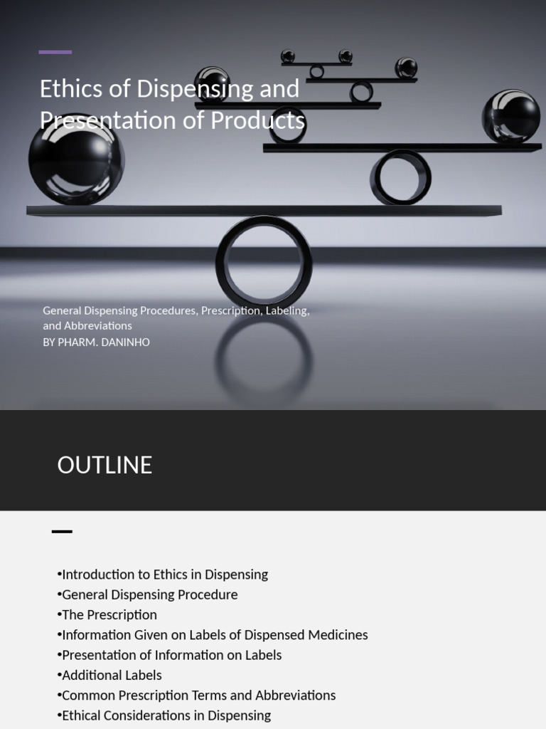 Ethical Guidelines for Medication Dispensing | PDF | Medical ...
