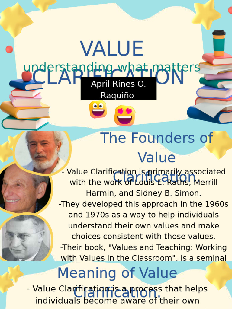 Understanding Value Clarification Process | PDF | Value (Ethics ...