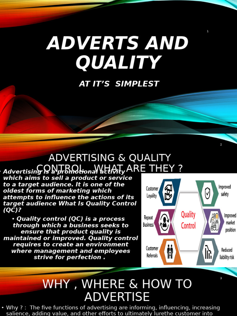 Advertising Strategies and Quality Control | PDF | Advertising ...