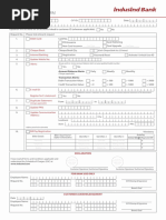IndusInd Bank Customer Request Form | PDF