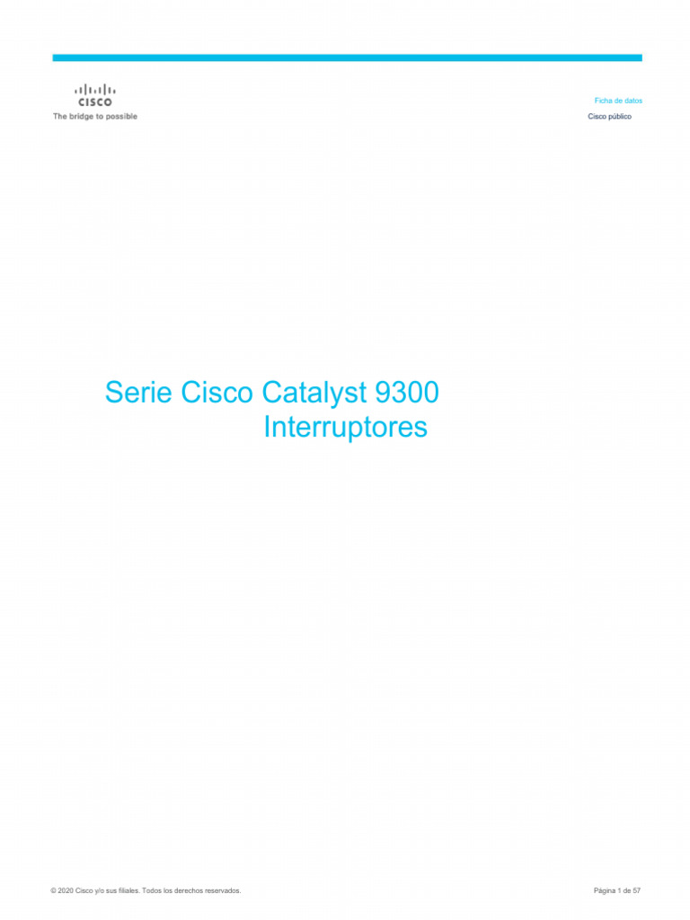 Conmutadores Cisco Catalyst 9300 | PDF | Software | Computación en la nube