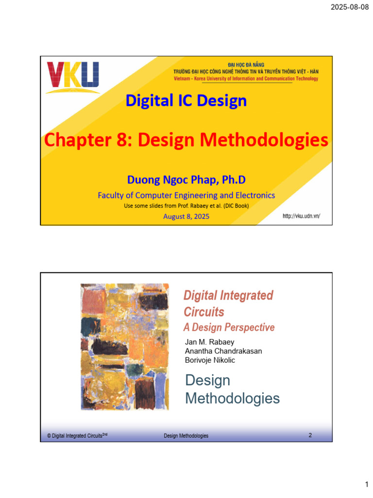 Digital IC Design Methodologies Overview | PDF | Microprocessor | Field ...