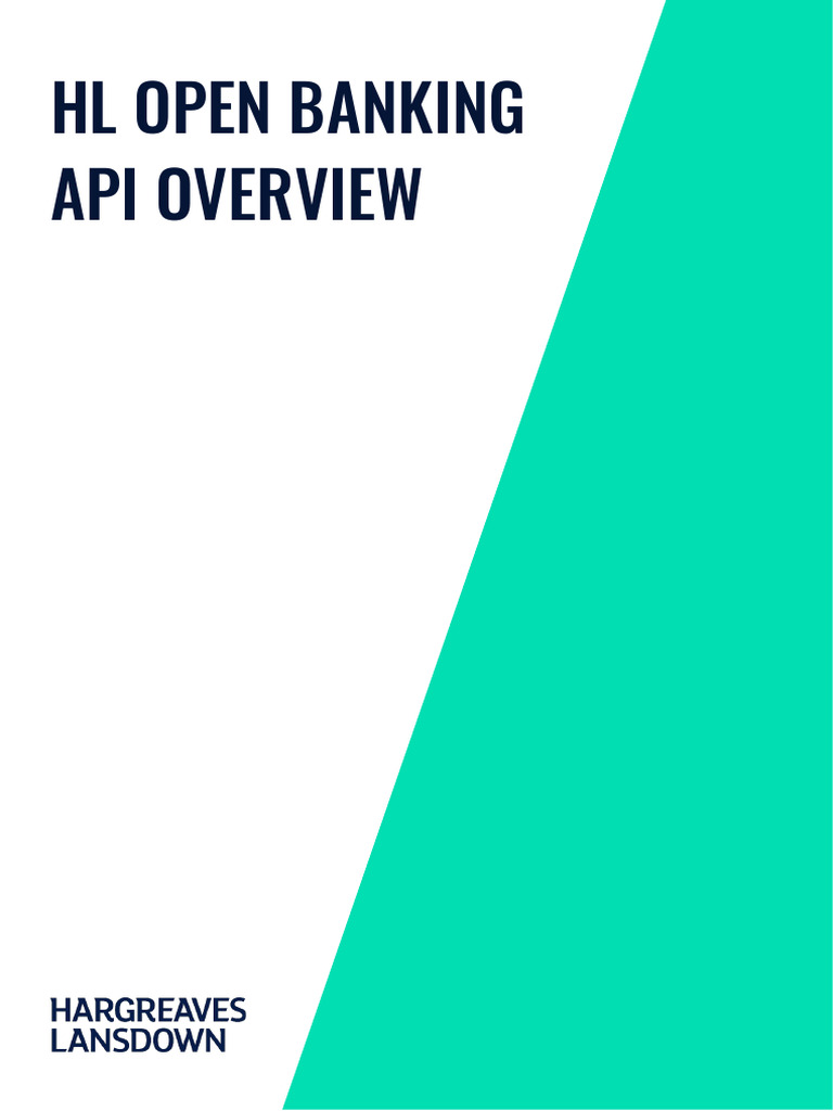 HL Open Banking API Overview Guide | PDF | User (Computing ...