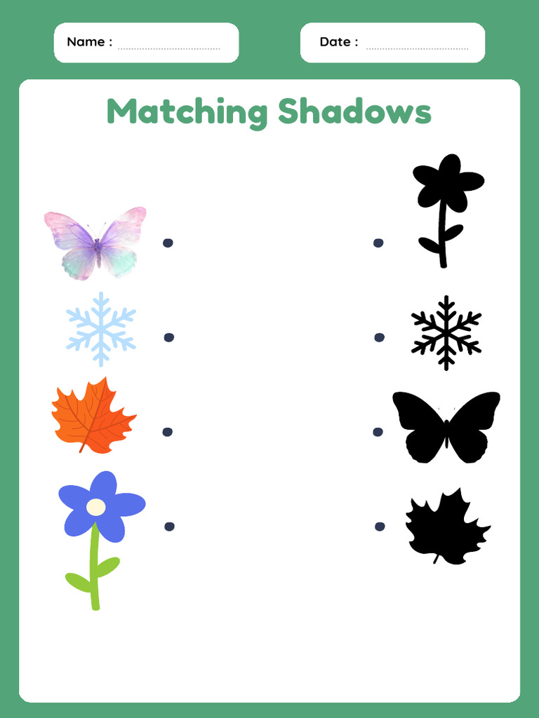Matching Worksheet | PDF
