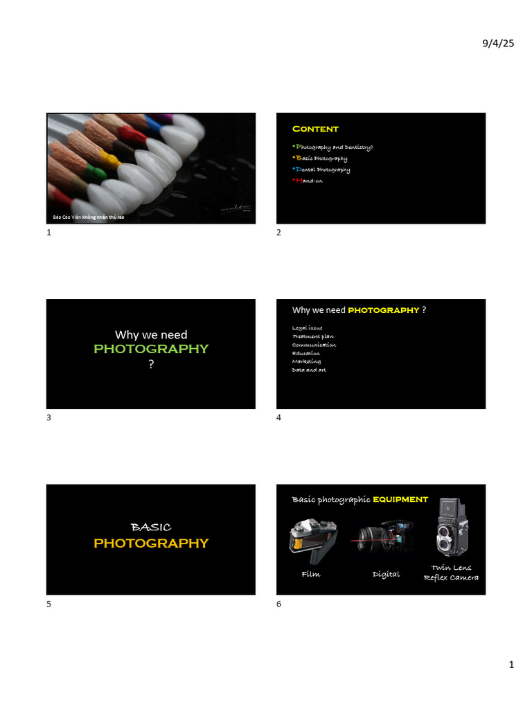Dental Photography Essentials Guide | PDF | Macro Photography | Camera Lens