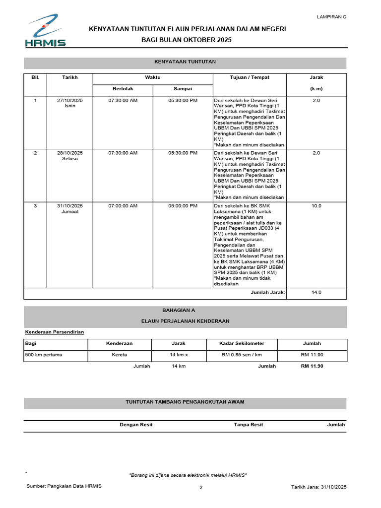 Contoh Ayat KPPU UBBM (Bulan Oktober) | PDF