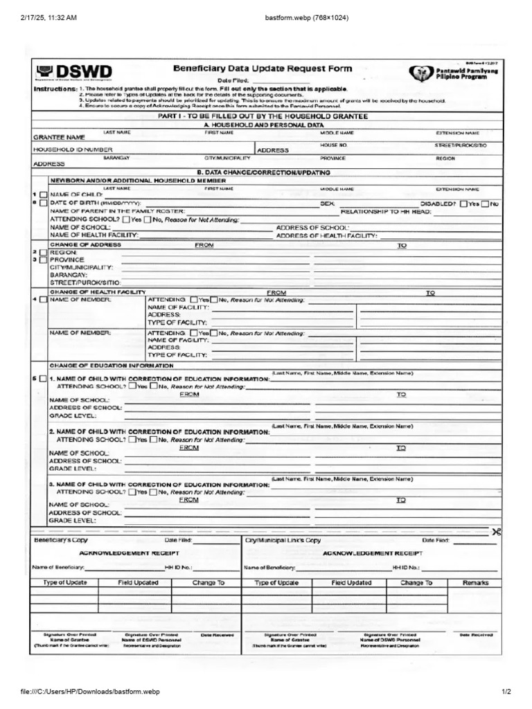Bast Form | PDF
