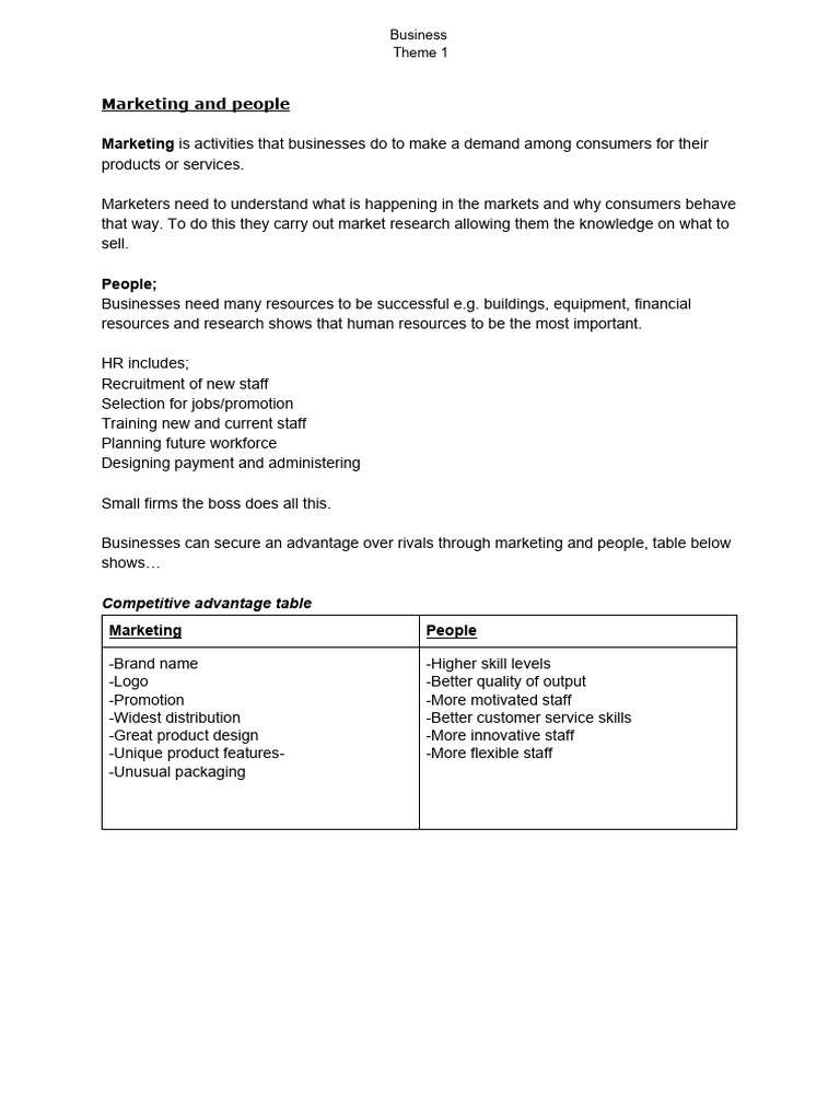 Buss t1 Rev Notes | PDF | Elasticity (Economics) | Demand