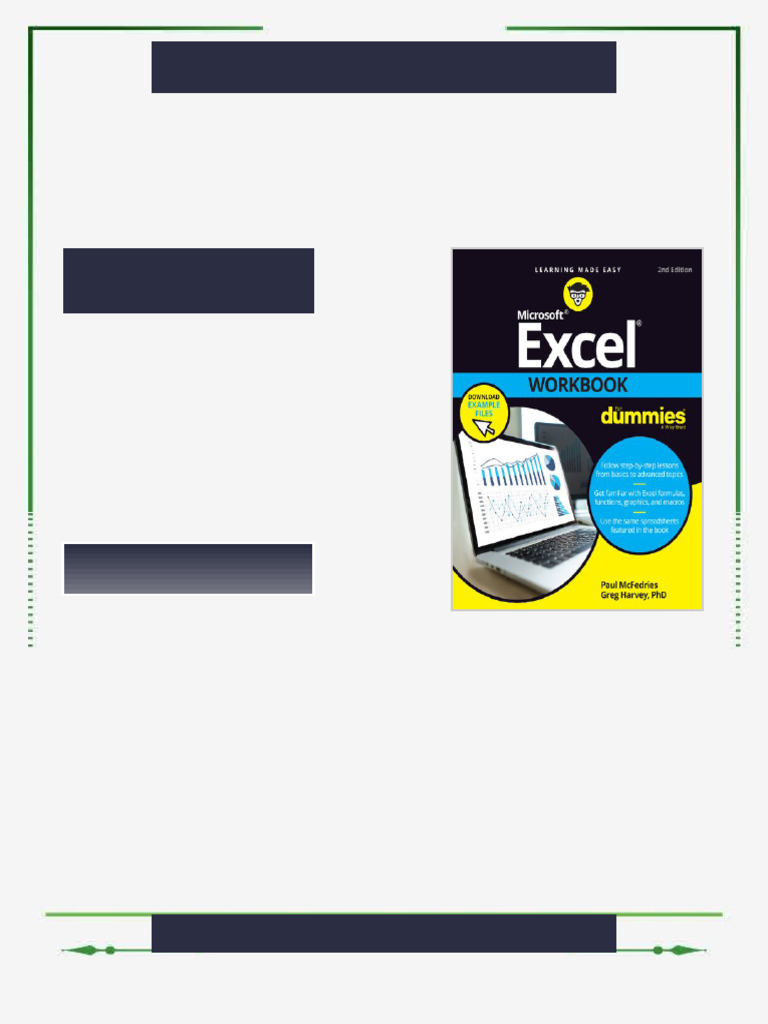 Microsoft ® Excel ® Workbook 2nd Edition Paul Mcfedries ebook always ...