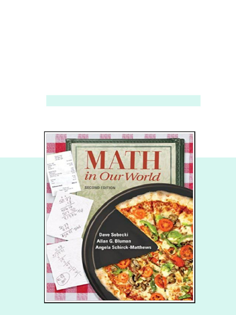 Solution Manual for Math in Our World 2nd Edition Sobecki Bluman ...