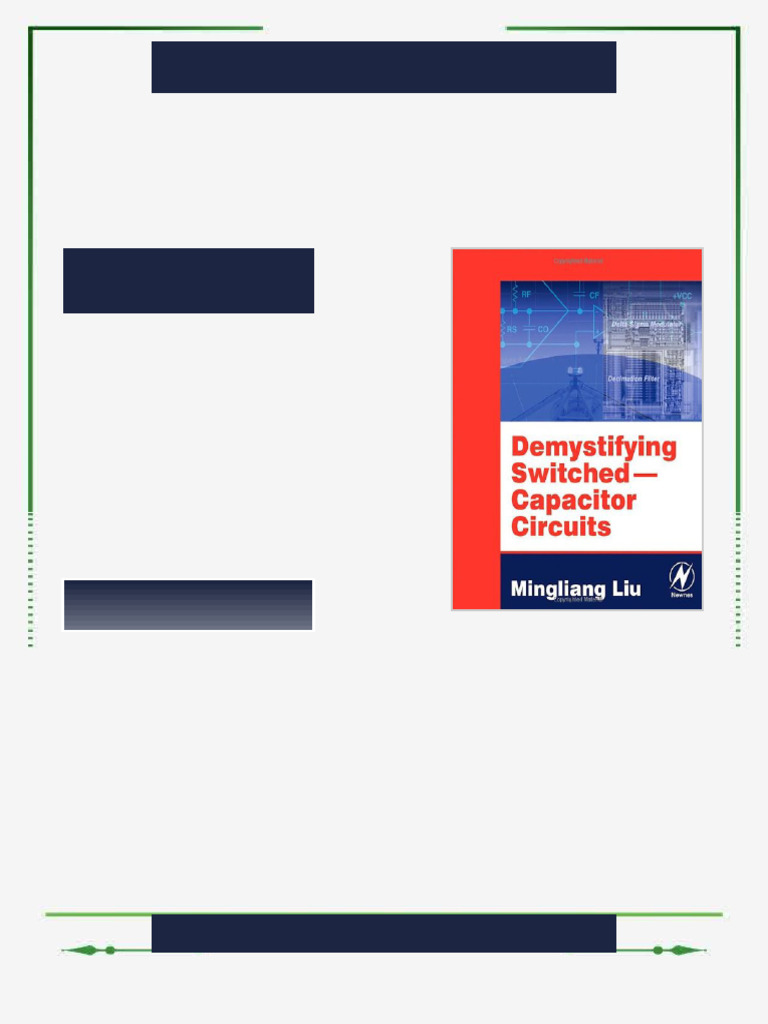 Demystifying Switched Capacitor Circuits 1st Edition Mingliang Liu ...