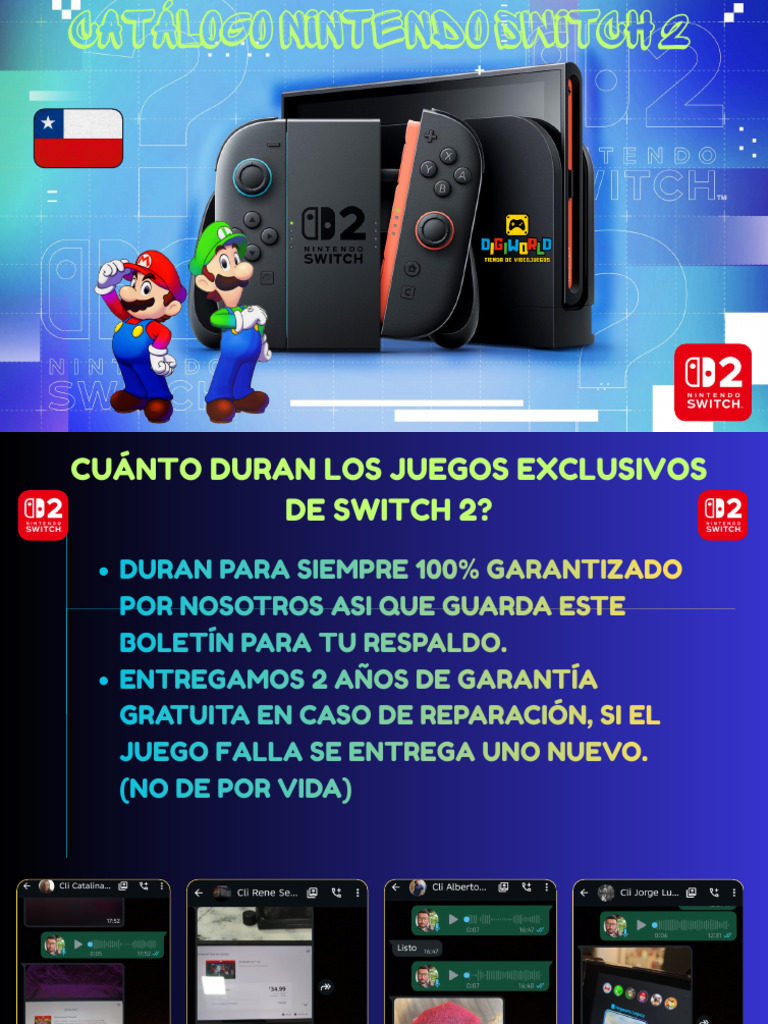 Catálogo de Juegos para Nintendo Switch 2 | PDF | Nintendo | La leyenda ...