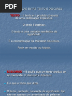 DIFERENÇAS ENTRE TEXTO E DISCURSO (2)