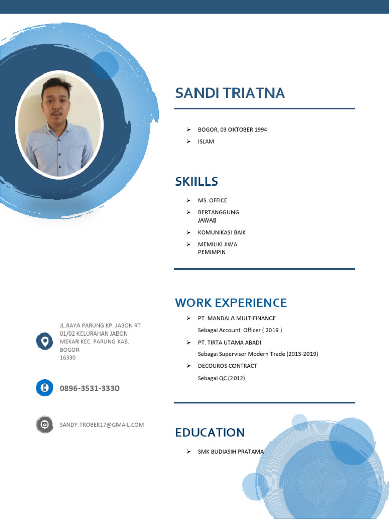 CV Sandy Triyatna - Marketing | PDF