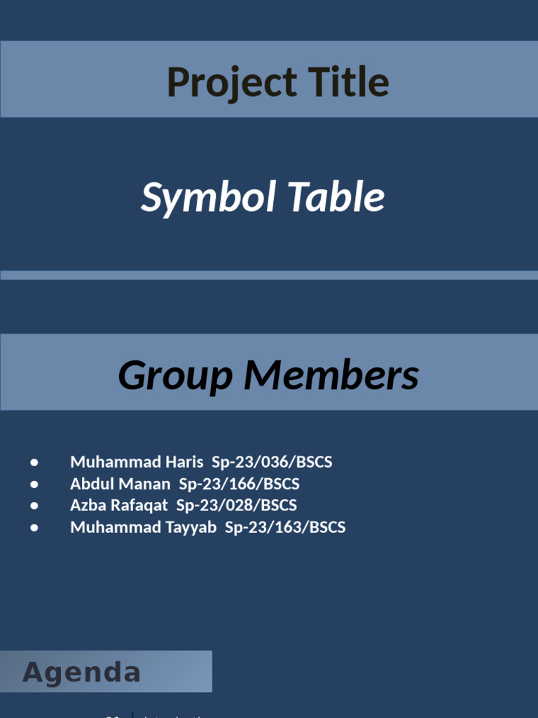 Understanding Symbol Tables in Compilers | PDF | Scope (Computer ...