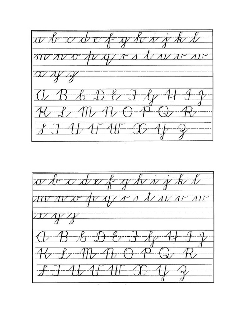 Cursive Writing | PDF
