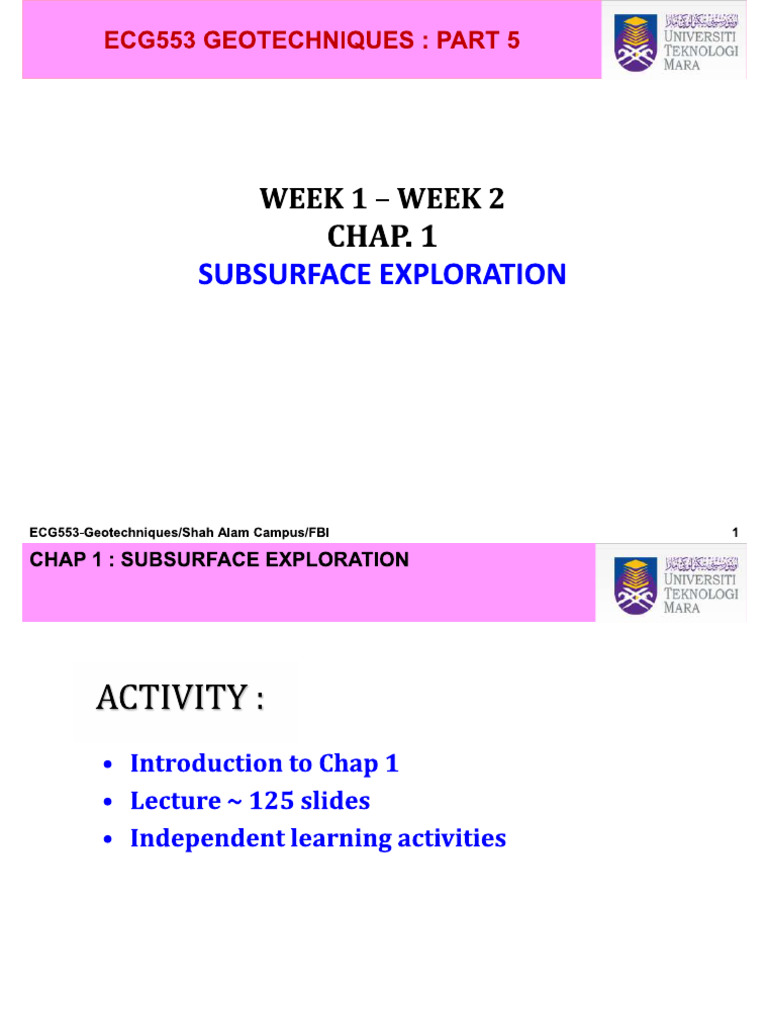 Geotech Chapter 1 | PDF