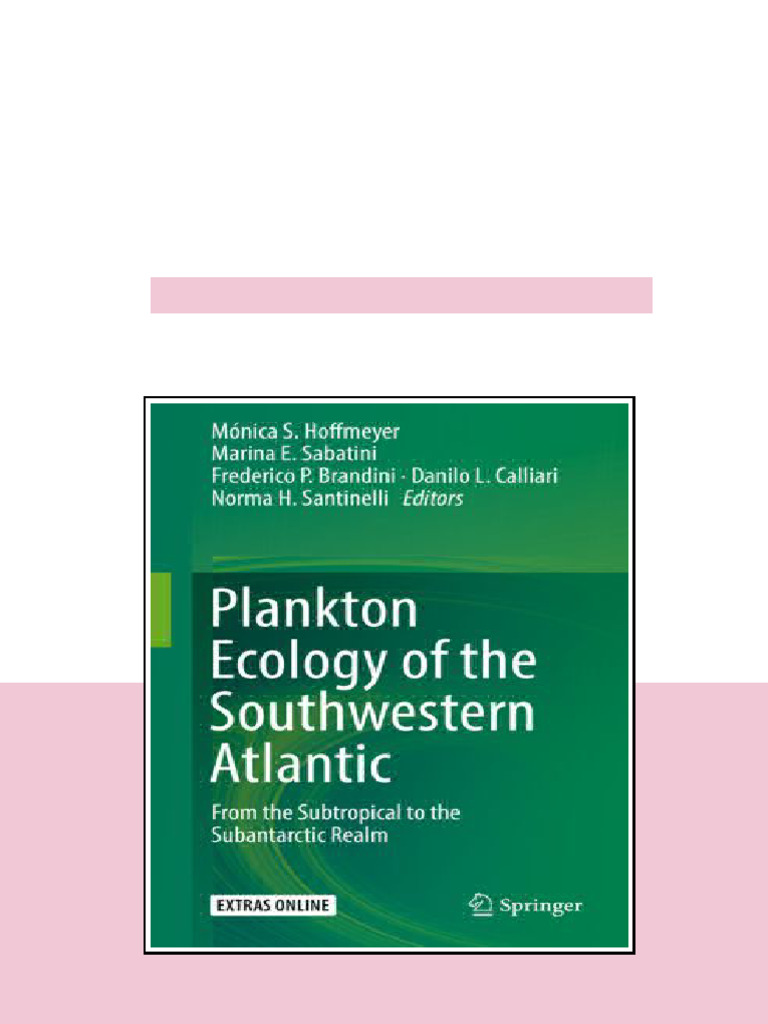 Plankton Ecology Of The Southwestern Atlantic 1st Ed Mnica S Hoffmeyer ...