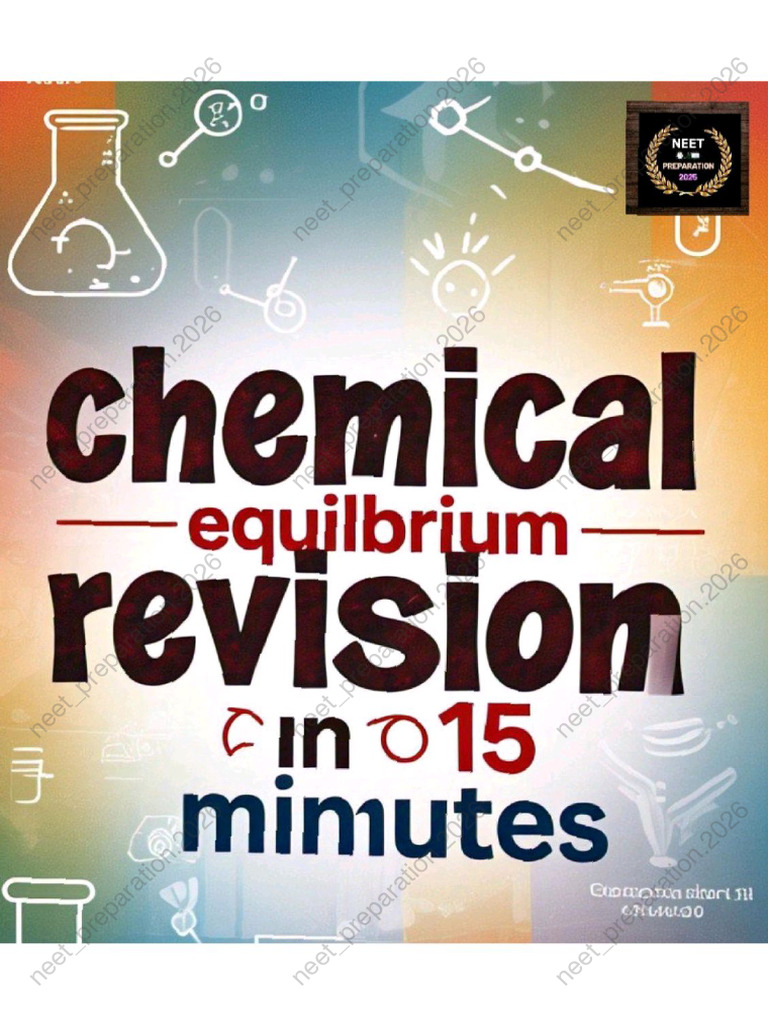 Chemical Equilibrium Revision Short Notes Download Here | PDF