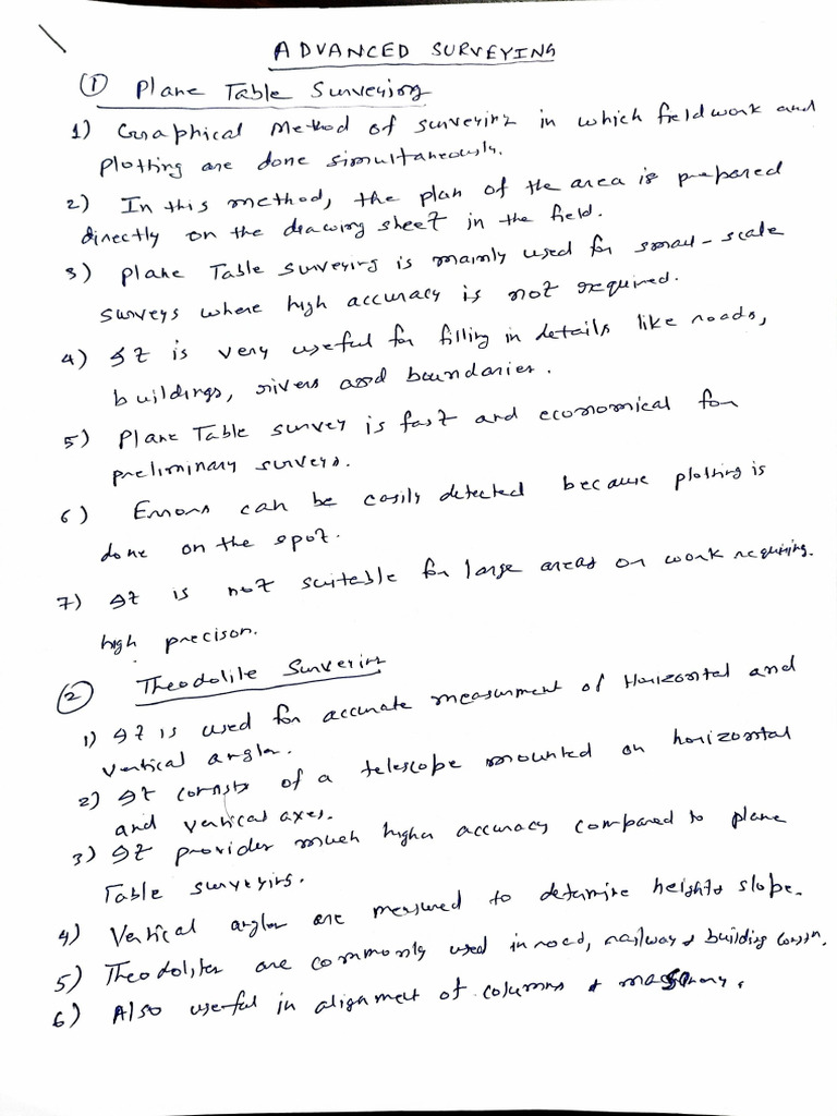Advance Surveying | PDF