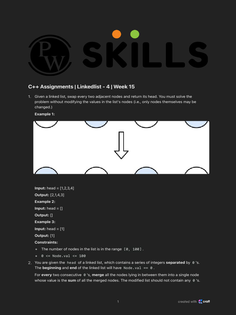 Linked List Assignment 04 DECODE DSA With C 2-0 ...