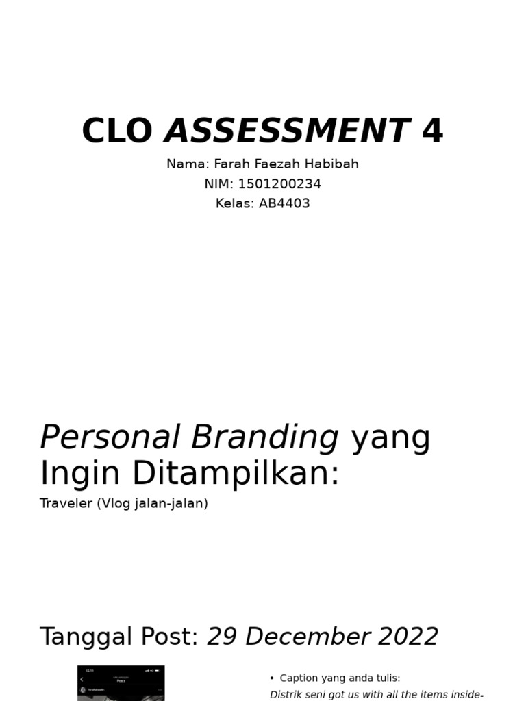 CLO Assessment 4 | PDF